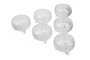 Hermia Juego de 6 Cuencos de Cristal Eye Plain Multicolor